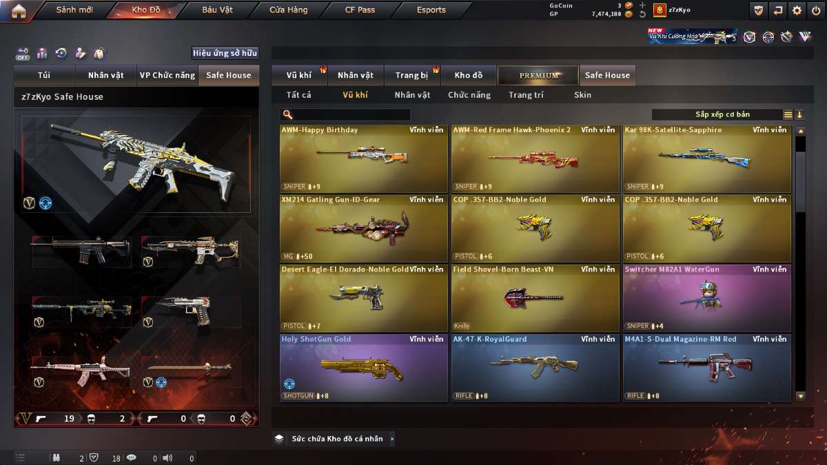 shop acc cf uy tin gia re
